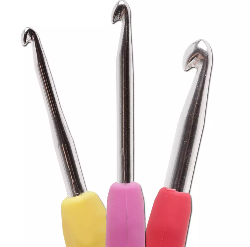 Agulha de Crochê Soft Emborrachada Círculo