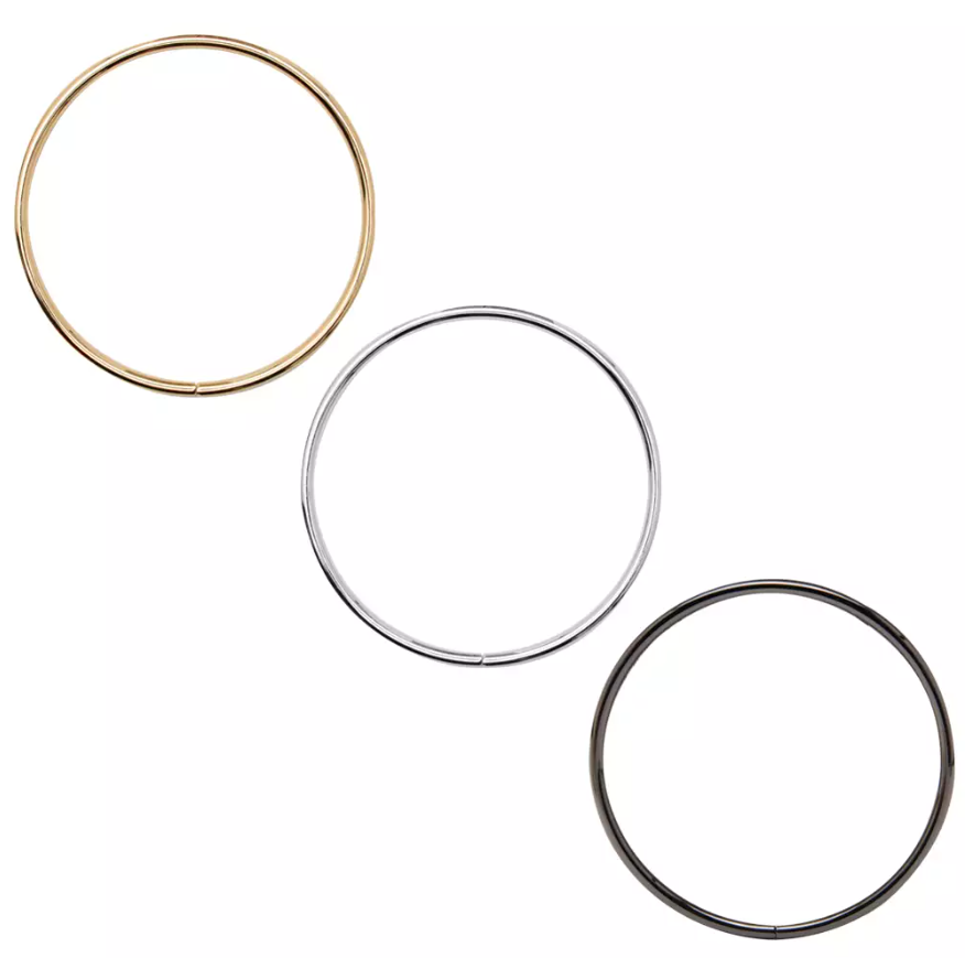 Alça de Bolsa Metal Circulo Redonda Par