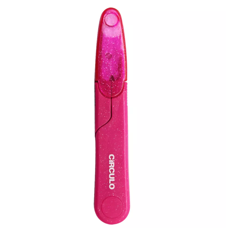 Tesoura de Arremate com Glitter Circulo