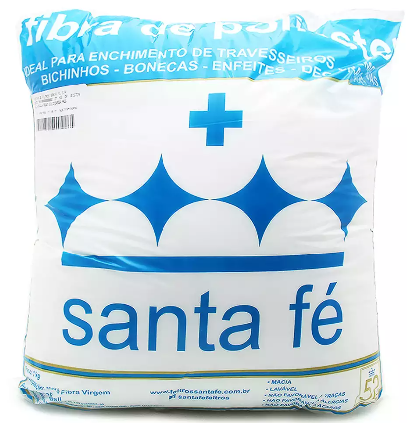 Fibra Virgem Siliconada Cardada Santa Fé - 01 KG