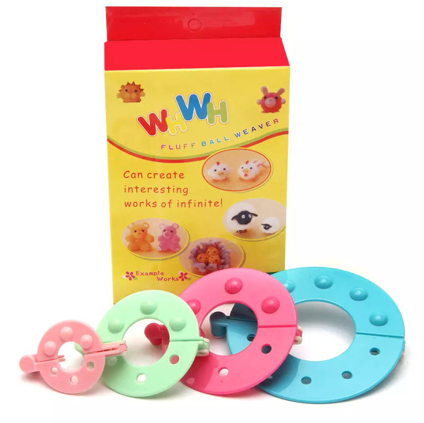 Kit Faz Pompom em 4 Tamanhos