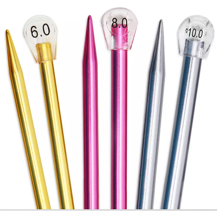 Agulha para Tricô de Alumínio Colorida Circulo 35cm