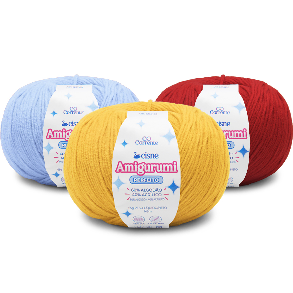 Ideal para quem busca excelência nos detalhes, esse fio valoriza cada criação, deixando seus amigurumis ainda mais bonitos, autênticos e com um toque irresistivelmente macio, essa é a melhor linha que seu amigurumi já viu.