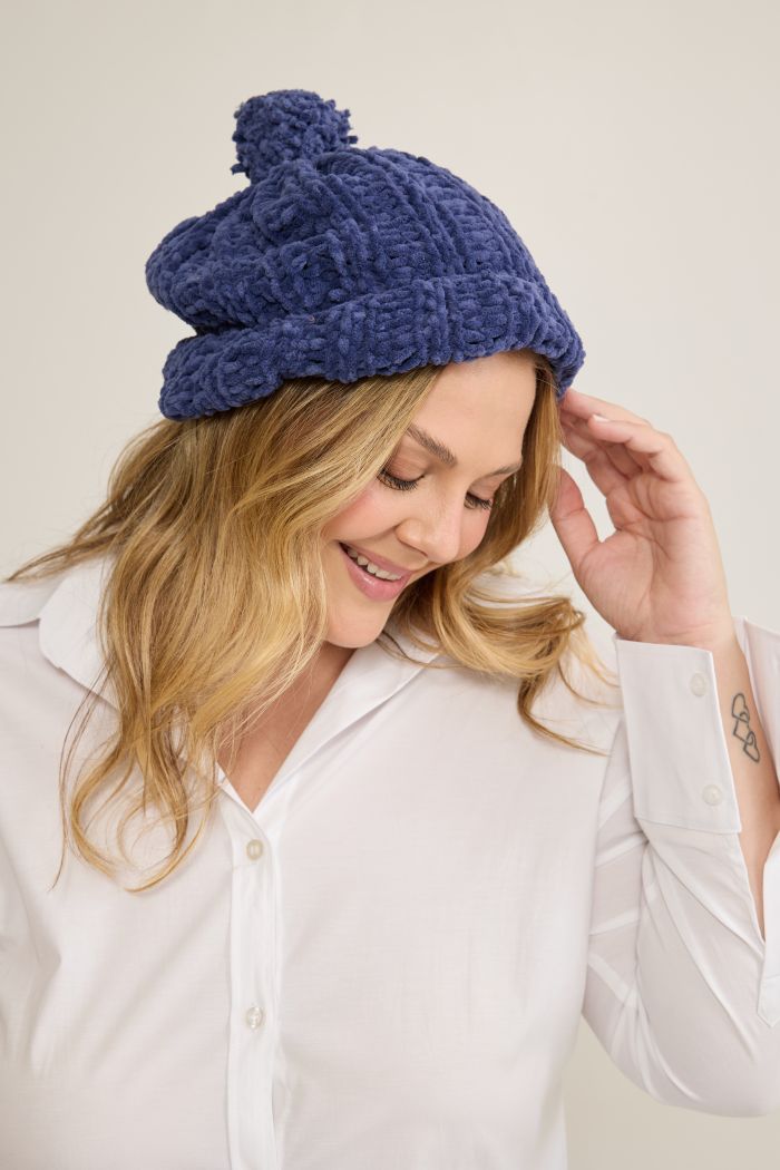 Gorro com Fio Plume Circulo 100g