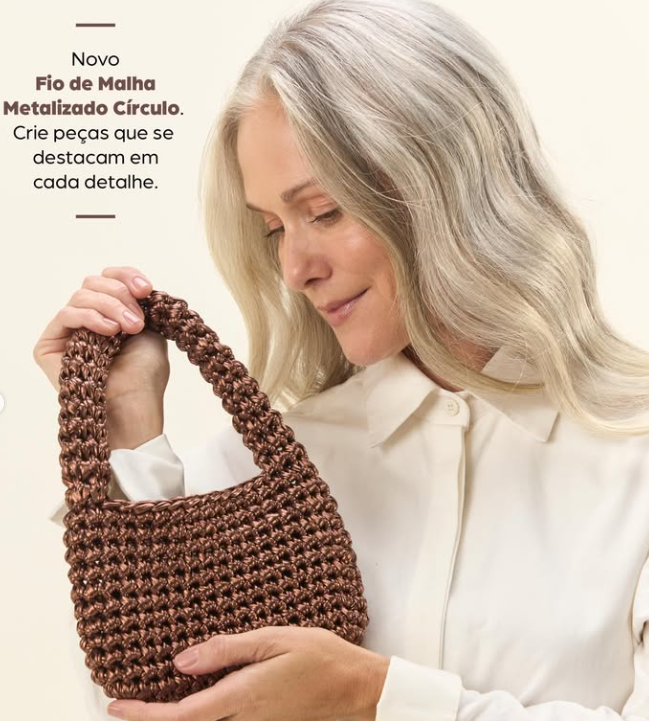 Fio de Malha Metalizado Circulo