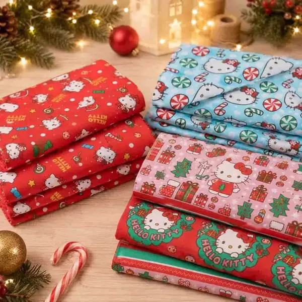 Tecidos circulo para o natal